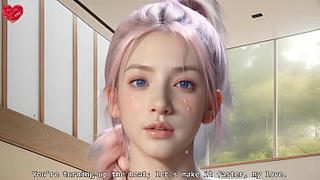 Asian Wet Waifu Cum All Over Her Jiggling Tits POV - Uncensored Hyper-Realistic Hentai Joi, With Auto Sounds, AI [SUB'S VIDEO (Free)]