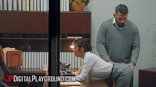 Busty Milf Alexis Fawx Is Horny at The Office Decides To Fuck Her Coworker Oliver Davis On The Desk Babes